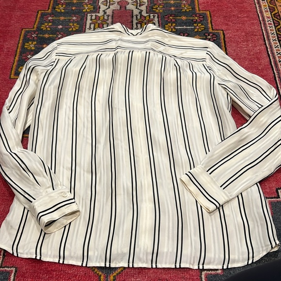 J. Crew Silk Striped Button Up - Picture 4 of 5